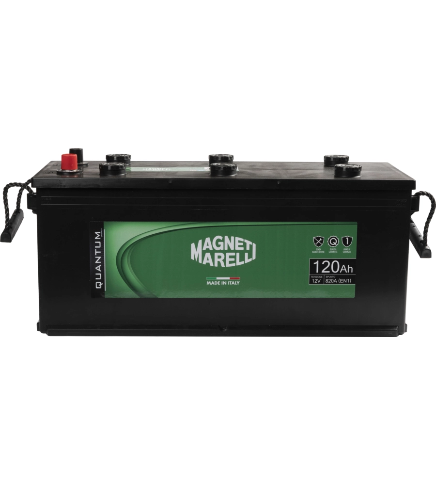 Magneti marelli batteria per autocarri 120ah 12v 820a en1 per cassetta mac